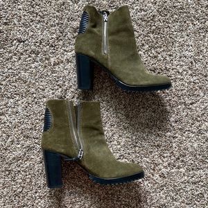 Dolce Vita Army Green ankle boots